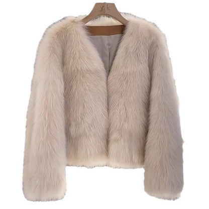 Damen Kunstfelljacke Eveloria Elegantes Design