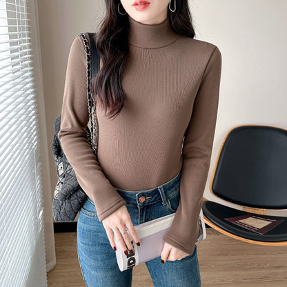 Damen Rollkragenpullover Langärmlig Eveloria