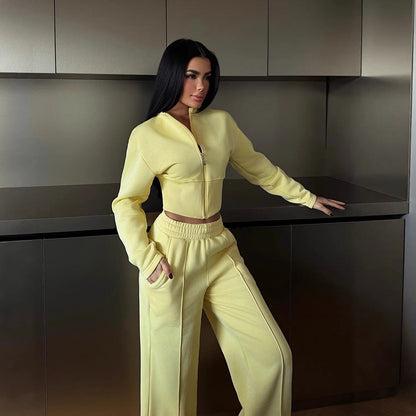 Damen Zweiteiler Ensemble Hochwertiges Material Bequem