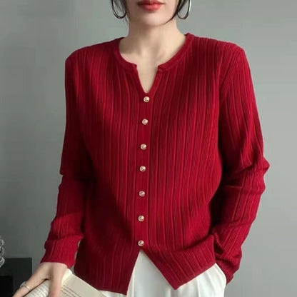 Damen Hemdbluse Elegantes Design mit Falten und Knöpfen Blau