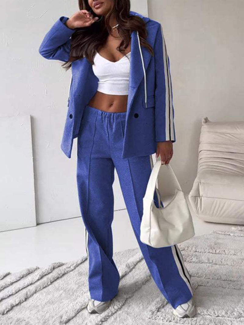 Damen Sportanzug-Set Lässig Streifen