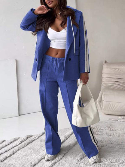 Damen Sportanzug-Set Lässig Streifen