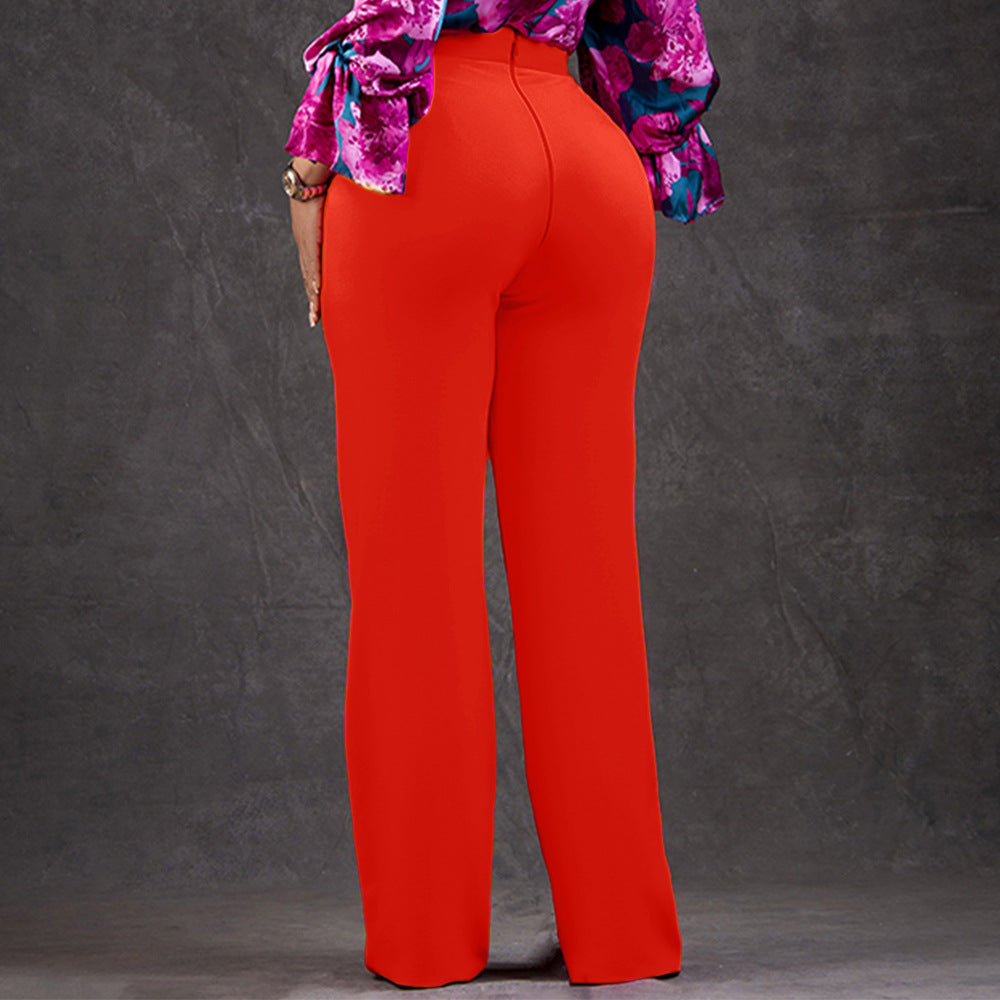 Damen High-Waist-Hosen Figurbetonter Stil Eveloria