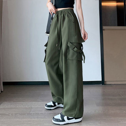 Damen Cargo-Hose Verstellbare Bindebänder Eveloria - Eveloria