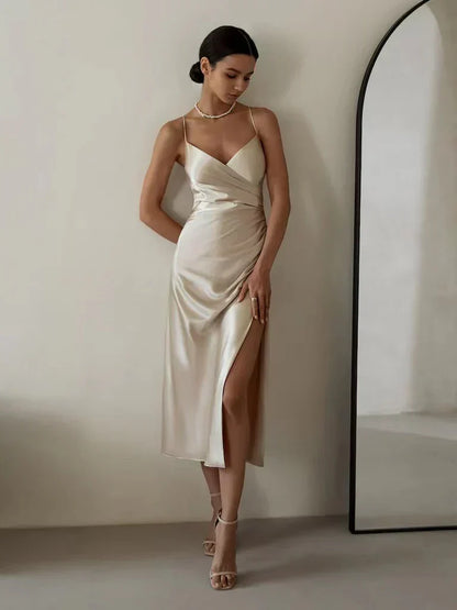 Eveloria Damen Trägerloses Kleid