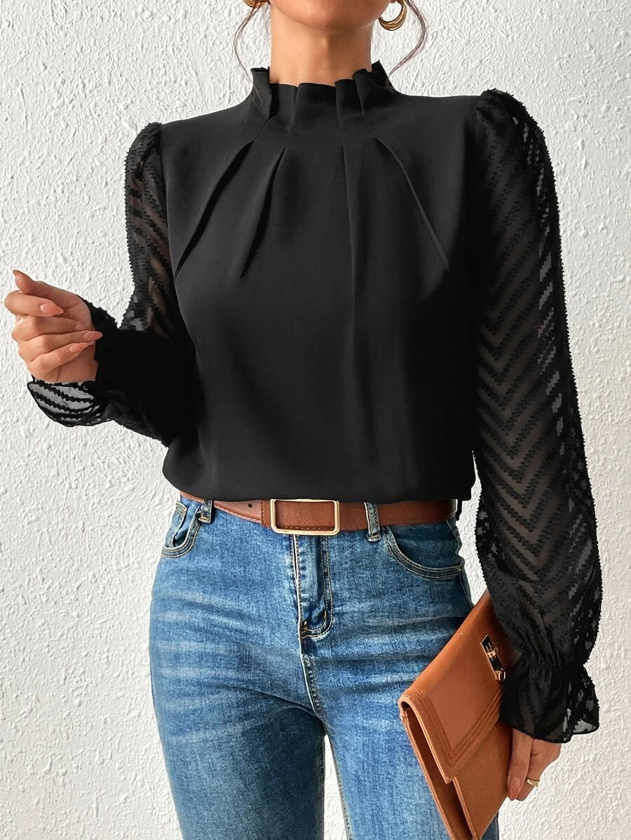 Eveloria Damen Bluse Gemustert - Eveloria