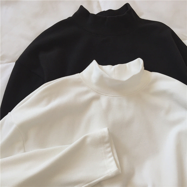 Damen Langarmshirt Hohler Kragen Eveloria