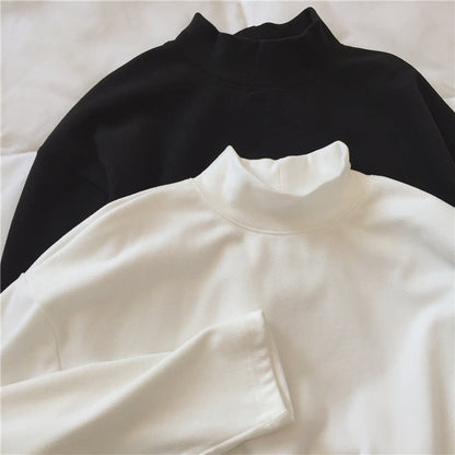 Damen Langarmshirt Hohler Kragen Eveloria
