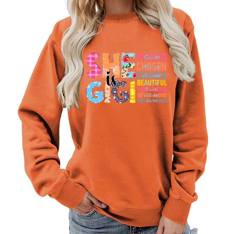 Damen Sweatshirt Inspirierendes Text-Design Eveloria