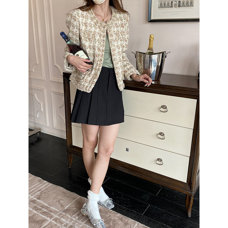Eveloria Damen Boucle-Jacke Elegantes Strukturdesign