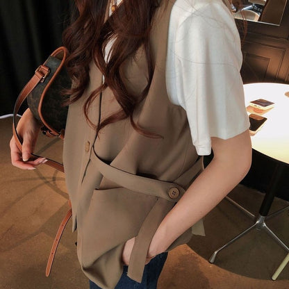 Damen Wickelbluse Kurzärmelig Eveloria