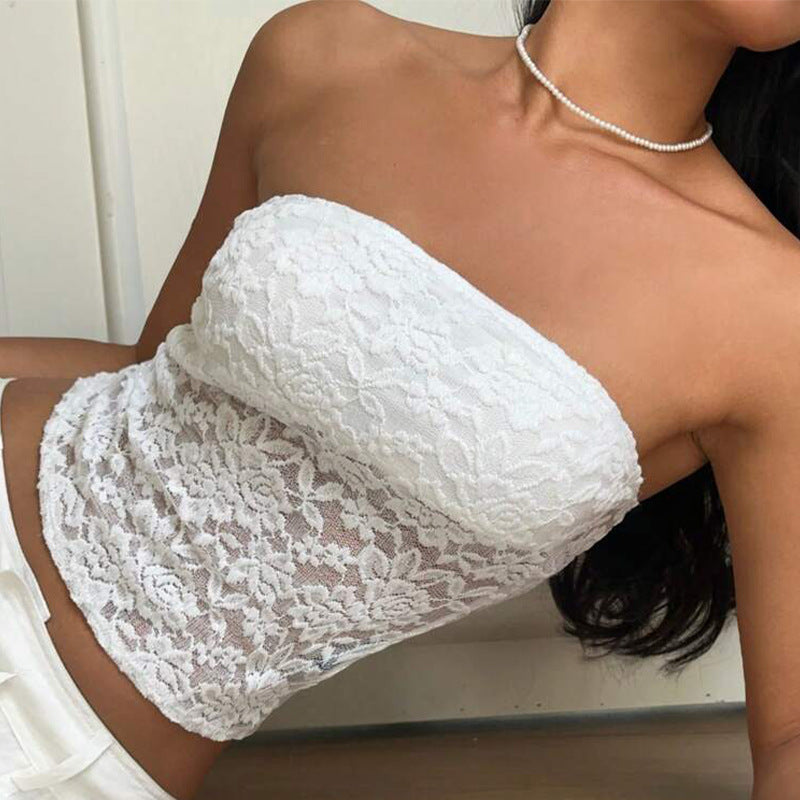 Damen Spitzen Bandeau- Eveloria