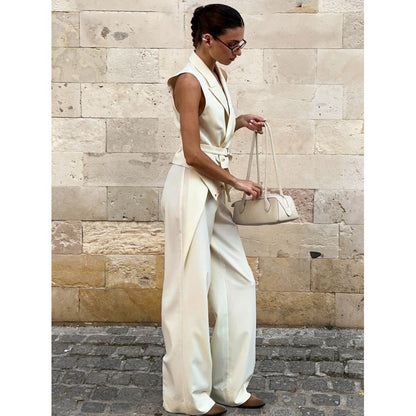 Damen Overall Tailliert Elegant Eveloria