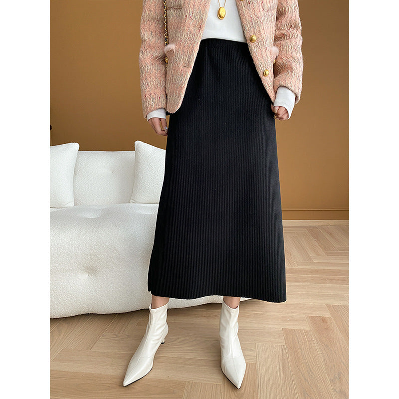 Damen Bouclé-Jacke goldene Knöpfe Eveloria - Eveloria