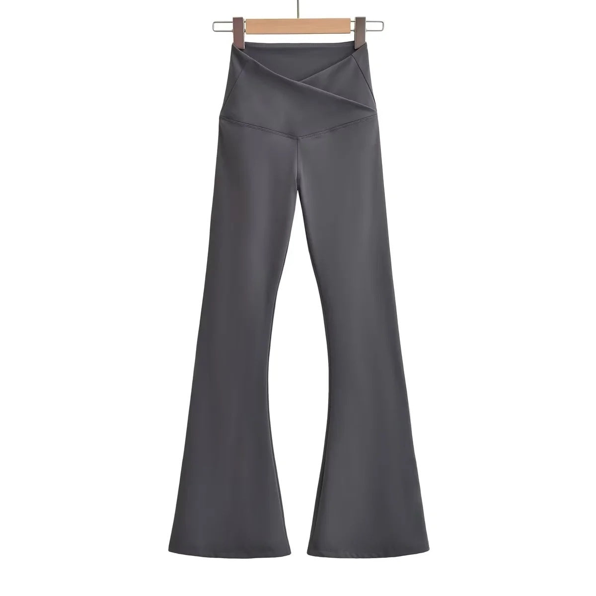 Damen Flared Leggings Hochtaillig Elegantes Design