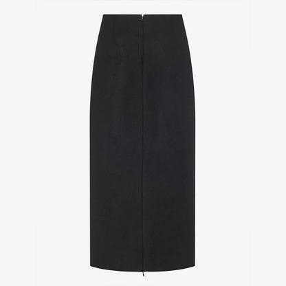Damen Maxirock Hohes Bund Elegantes Design