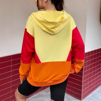Damen Kapuzenpullover Bunt Eveloria