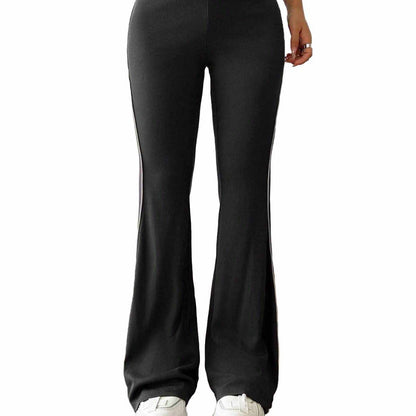 Damen Flared-Hose Hochwerder mit Kontraststreifen