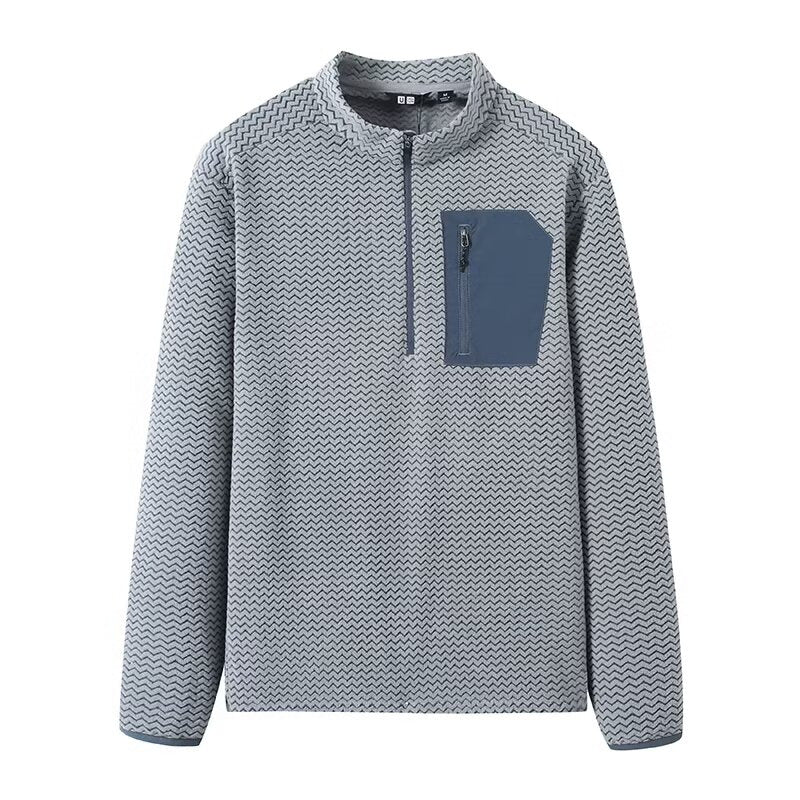 Damen Pullover Hochkragen Reißverschluss