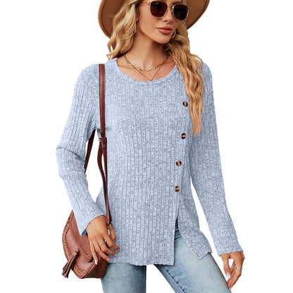 Damen Strickoberteil Langärmlig Eveloria