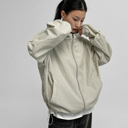 Damen Übergangsjacke Eveloria Hochkragen Verstellbarer Kordelzug
