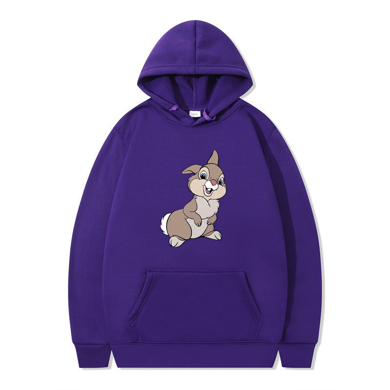 Damen Kapuzenpullover mit Hasen-Design und Kängurutaschen