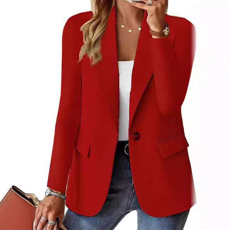 Damen Blazer Moderner Schnitt Elegante Knöpfe Eveloria