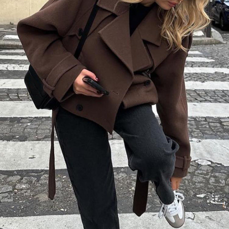 Damen Oversized Wintermantel Eveloria Großgefüttert