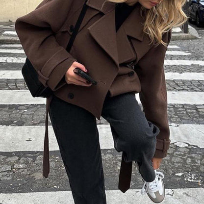 Damen Oversized Wintermantel Eveloria Großgefüttert