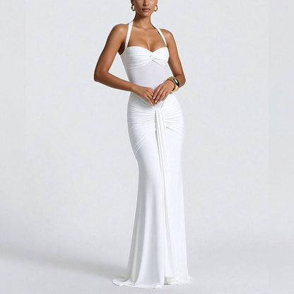 Damen Abendkleid Taillierter Schnitt Raffinierte Falten Eveloria