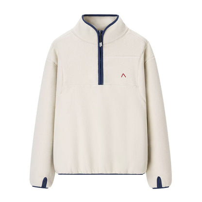 Damen Fleece-Pullover Hochkragen Reißverschluss Eveloria