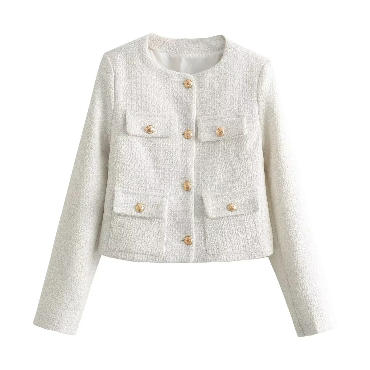 Damen Kurzjacke 2 Brusttaschen Eveloria