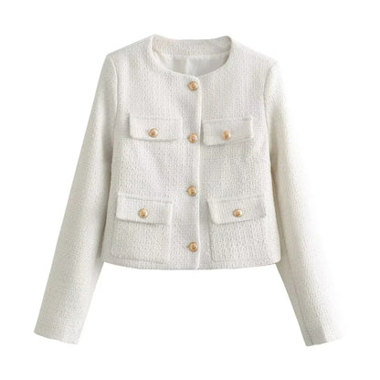Damen Kurzjacke 2 Brusttaschen Eveloria