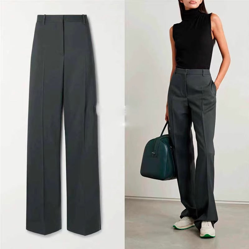 Damen Hochbundhose Weites Bein Eveloria
