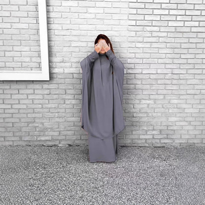 Damen Langarmkaftan Elegant Weit Eveloria