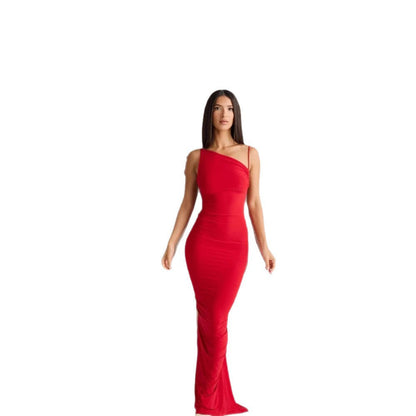 Damen Maxikleid Rückenfrei mit Bindebändern Eveloria