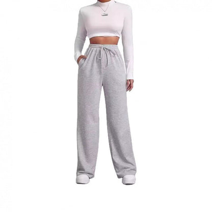 Damen Sweatpants Bequem Elastisch Eveloria