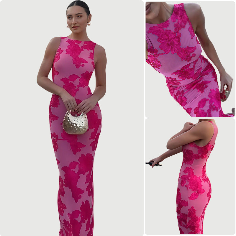 Damen Bodycon-Kleid Floralmuster Eleganter Schnitt - Eveloria