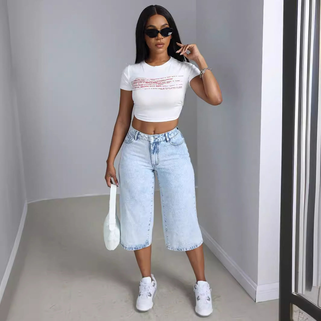 Damen Culotte Jeans Eveloria Komfort