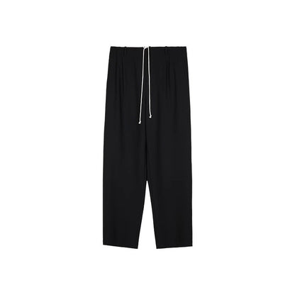 Damen Chino-Hose Weit Komfortabel Verstellbarer Bund Beige Eveloria