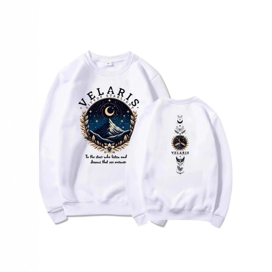 Damen Sweatshirt Nachthimmel Motiv Eveloria