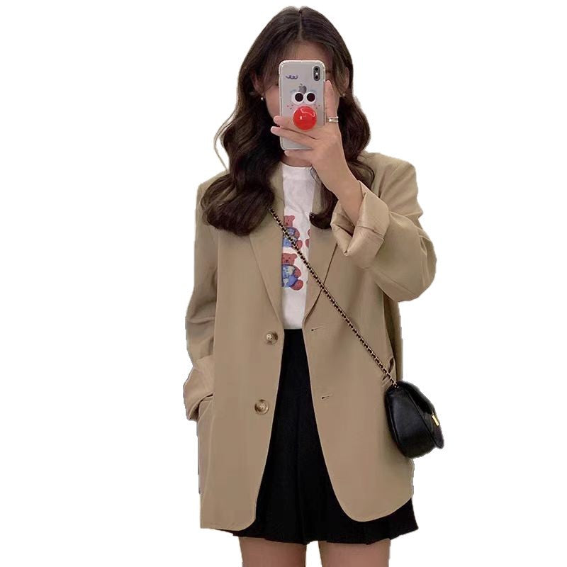 Damen Oversized Blazer Elegantes Design Eveloria
