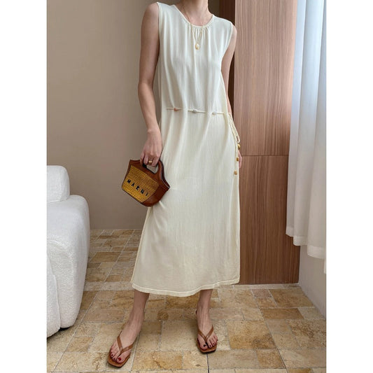 Eveloria Damen Maxikleid Seitliche Knopfdetails Elegantes Design - Eveloria
