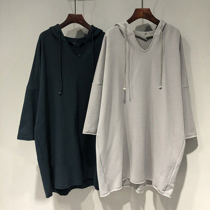 Damen Hoodie-Kleid Großzügig Kapuze Eveloria