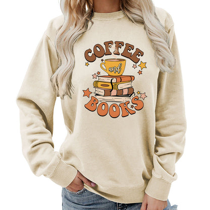 Damen Sweatshirt Kaffeebuch-Design Eveloria