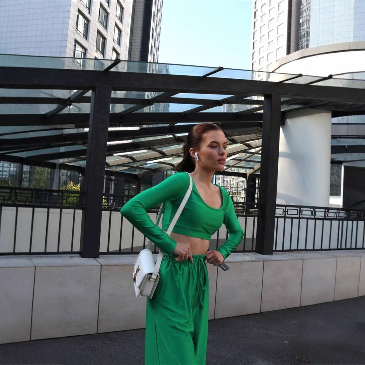 Damen Lounge-Set Weites Oberteil Lässige Hose Eveloria - Eveloria