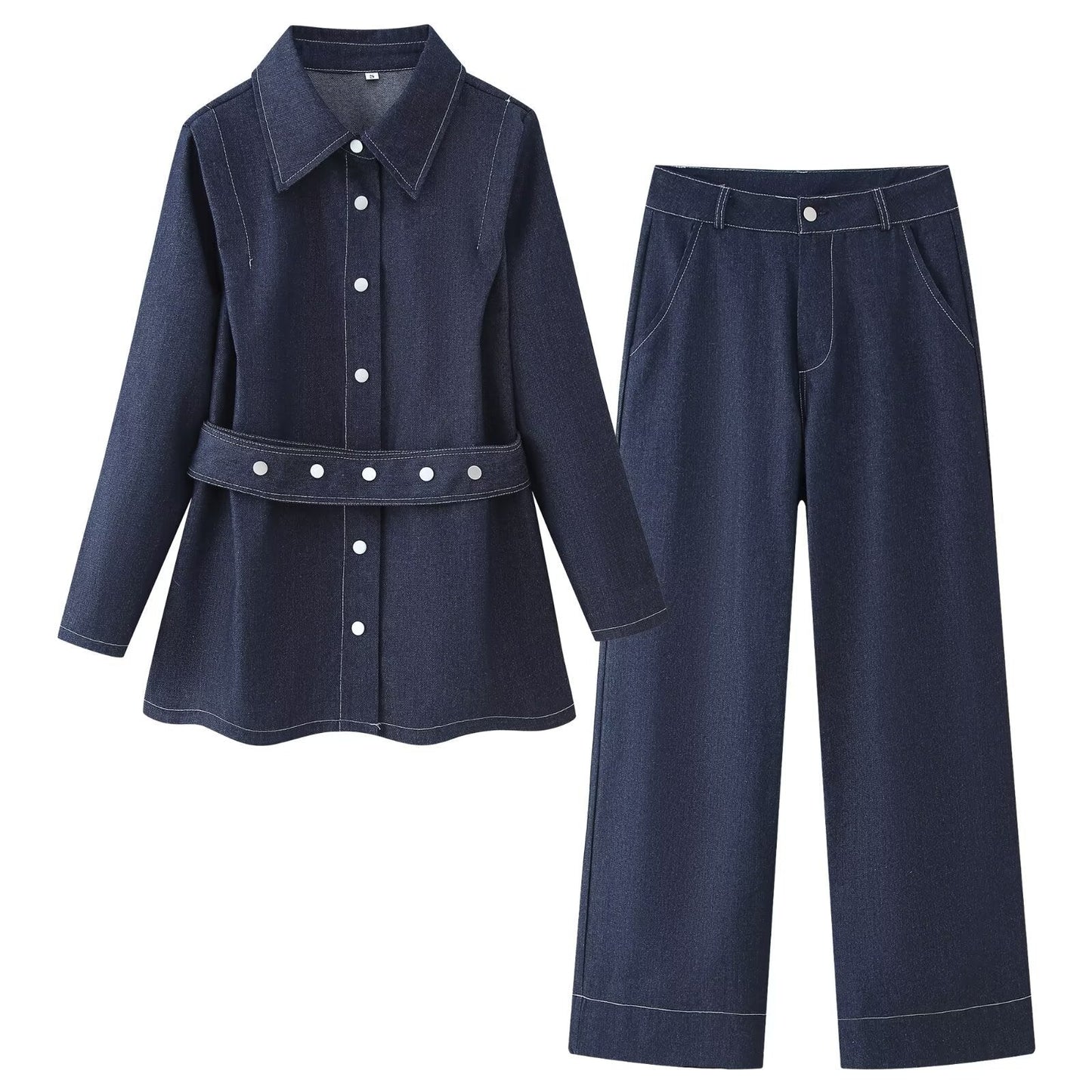 Damen Weite Jeanshose Eveloria