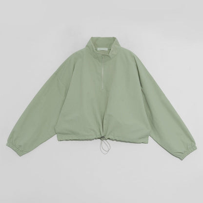 Damen Übergangsjacke Hochkragen Verstellbarer Kordelzug