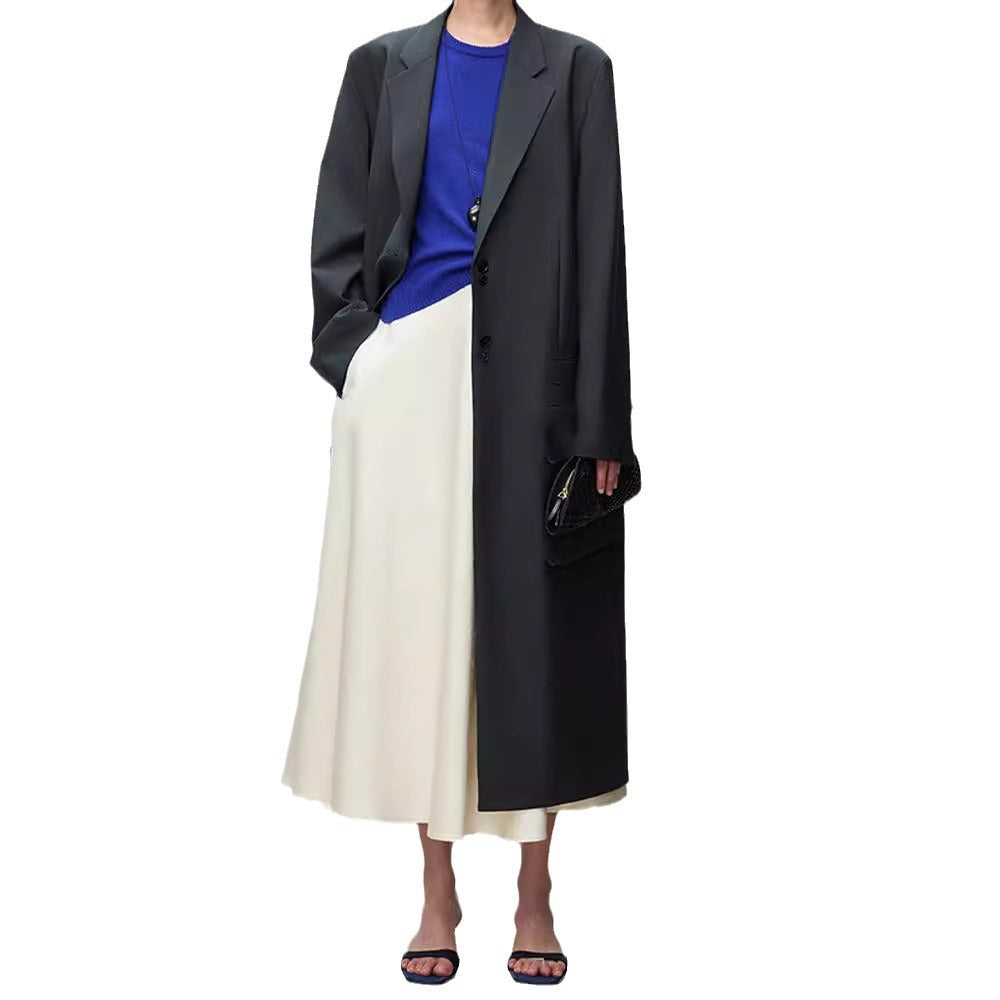 Damen Maxirock Schwingender Saum Eveloria