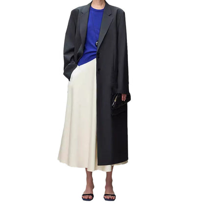 Damen Maxirock Schwingender Saum Eveloria